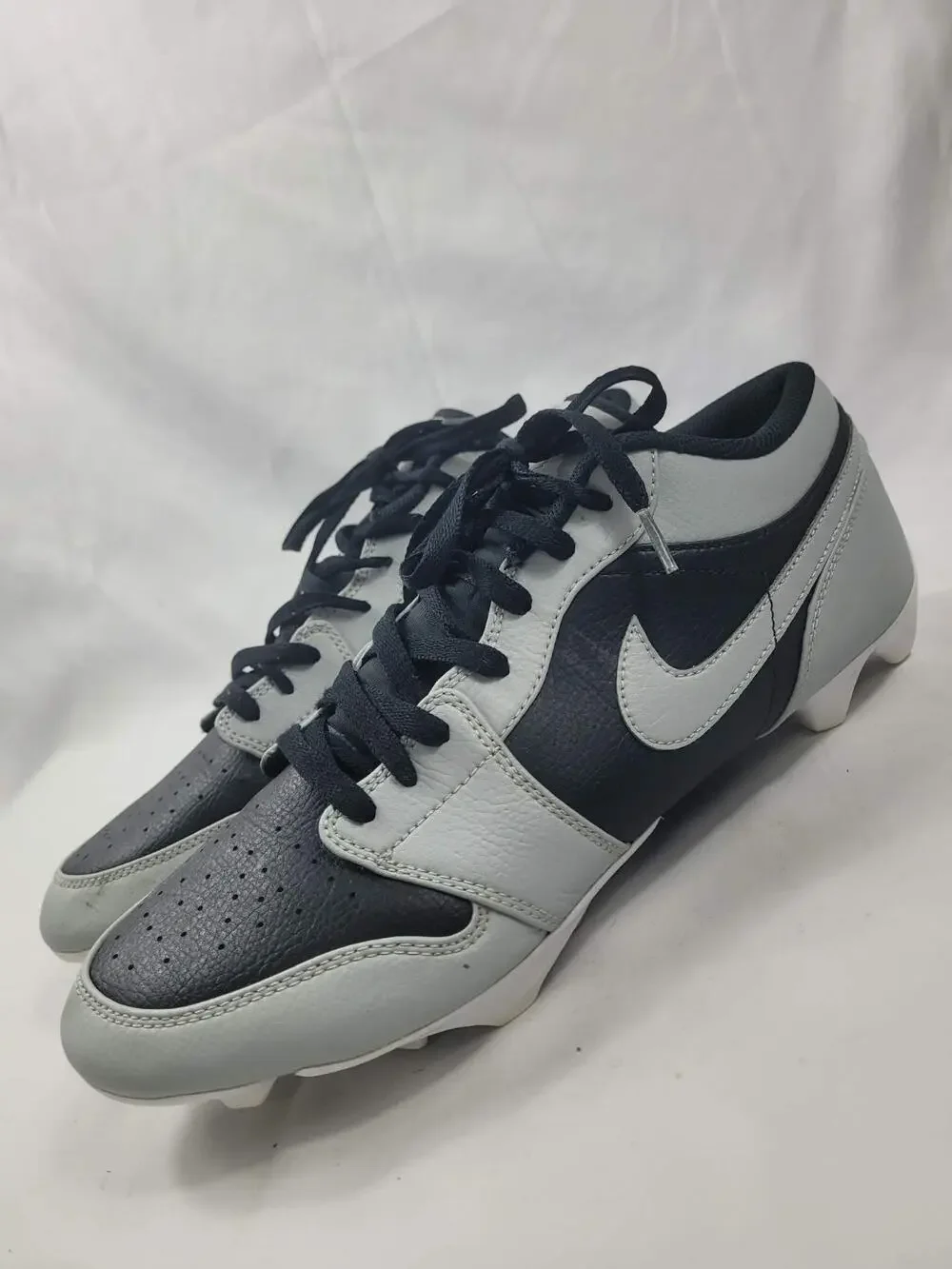 Nike Air Jordan 1 Low TD Shadow 2.0 Football Cleats Men Sz 12 Gray FJ6245-002